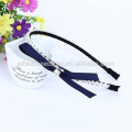 2015 new arrive lovely fashion crystal bow hair bands, wholesale korean jewelry